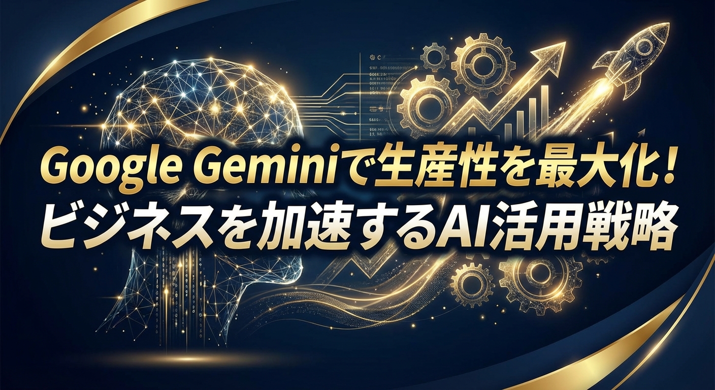 Google Geminiで生産性を最大化！ビジネスを加速するAI活用戦略