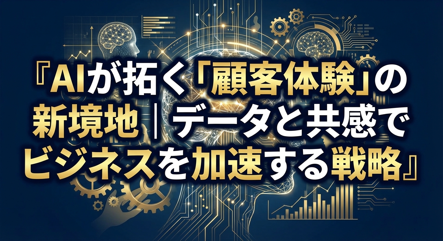 AIが拓く「顧客体験」の新境地｜データと共感でビジネスを加速する戦略